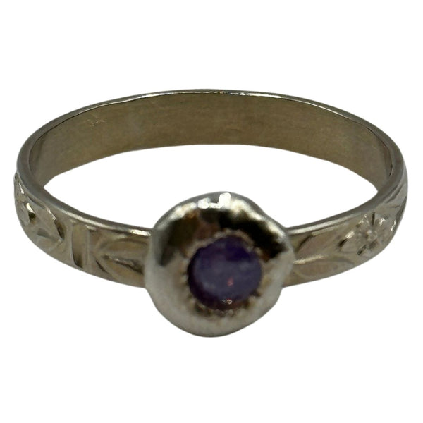 Purple Circle Ring Size 6