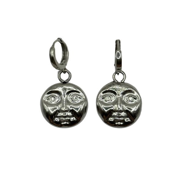 Moon Face Earrings