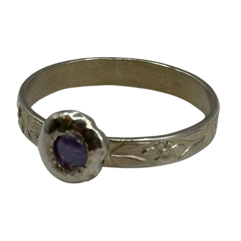 Purple Circle Ring Size 6