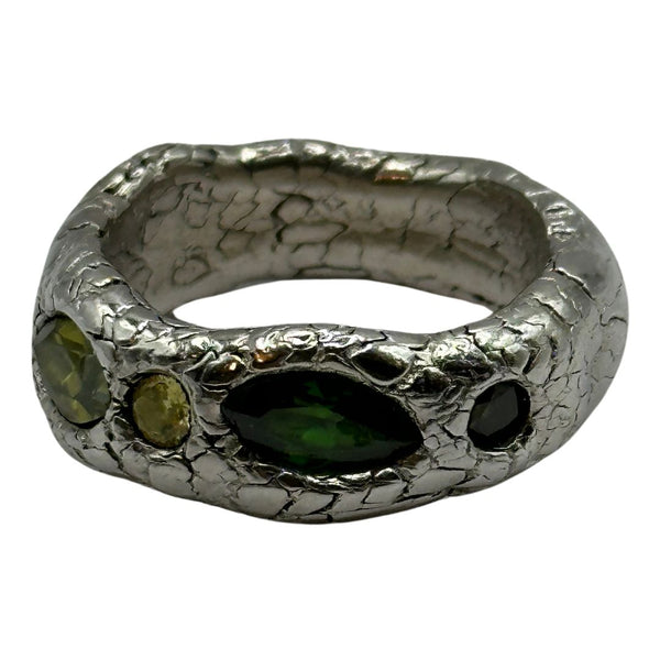 Olive Nugget Ring Size 7.5