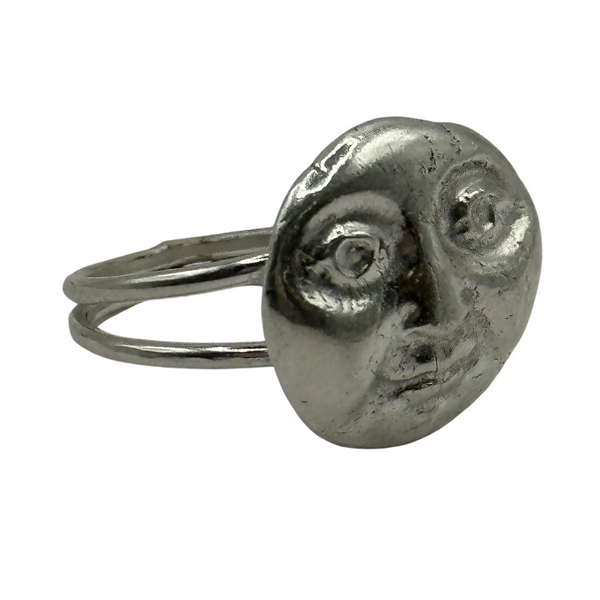 Moon Face Ring