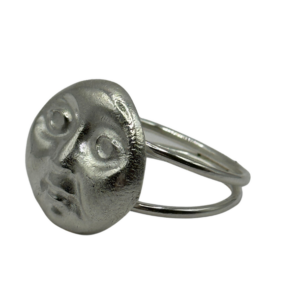 Moon Face Ring